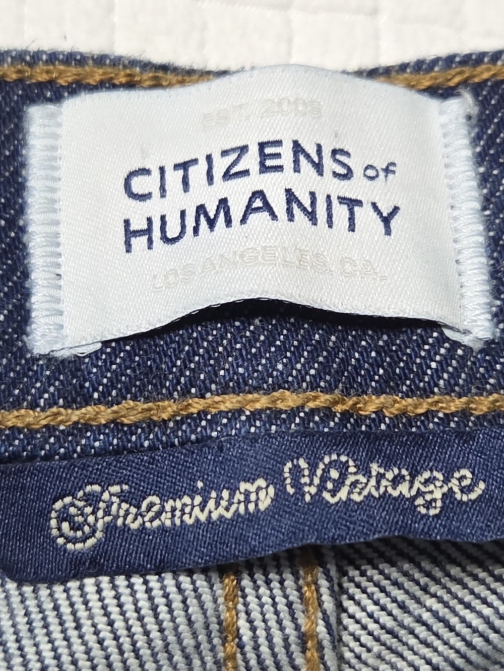 Citizens Of Humanity Dark Indigo High-Rise, Premium Vintage, Kimberly Style. - Picture 6 of 14